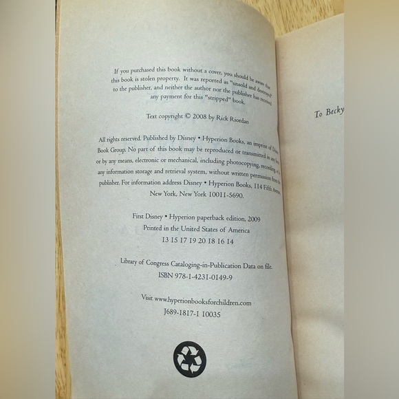 Percy Jackson &The Olympians First Edition 5 Book Bundle/Lot,Author Rick Riordan - Picture 8 of 9